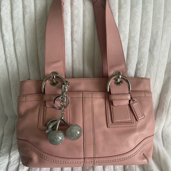 Coach Handbags - Coach baby pink mini tote bag
